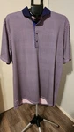 Greyson Mens Golf Polo Volcano Diaries Print Pink/purple Size Xl. Fixed Price $38.80.