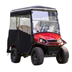 Red Dot White Marine Grade Vinyl Golf Cart Enclosure For Ezgo Express S4 Elite. Fixed Price $938.99.