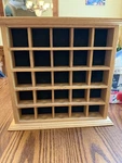 Solid Oak 25 Logo Golf Ball Rack Display Showcase. Fixed Price $45.88.