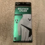 Callaway Weather Spann Cadet White Black Golf Glove Men's Left Large New. Fixed Price $12.99.