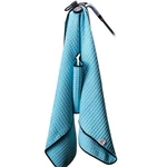 Pins And Aces Golf Magnetic Towel Sky Blue Carabiner Waffle-knit. Fixed Price $34.95.