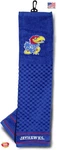 Team Golf Kansas Jayhawks Embroidered Towel Checkered Scrub. Fixed Price $32.99.