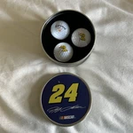 Jeff Gordon #24 Nascar Racing Three Callaway Golf Ball & Tin Collector Set. Fixed Price $11.99.