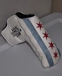 Am&e Snap Fit Magnetic Blade Putter Head Cover Olympia Fields Country Club White. Fixed Price $59.99.