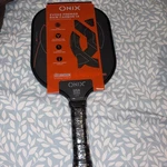 New Onix Evoke Premier Raw Carbon 14 Pickleball Paddle In Black/orange 2345. Fixed Price $89.88.