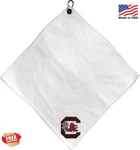 Team Golf Ncaa White Microfiber Towel 15X15 With Carabiner. Fixed Price $28.99.