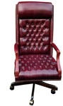 Executive Leather Chair Pinnacle Of Comfort & Classic Design By Hickory. Fixed Price $800.00.