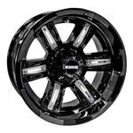 Red Hawk TIR-RX285-B Wheel Gloss Black Rim 14X7 ET-25 Golf Carts. Fixed Price $137.99.