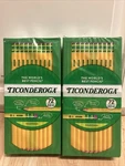 Ticonderoga 144 Count Sharpened #2 (hb) Pencils Soft X13972 Erases Cleanly. Fixed Price $22.95.
