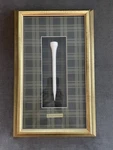 Rare Unique: Jumbo Tee In Shadow Box: For The Big Shot Golfer: Hang Ready. Fixed Price $69.00.