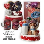 Vander Love Lucy Salt Pepper Shaker Journal Episodes Golf, Travel Baby Vintage. Fixed Price $12.00.
