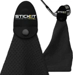 Stickit Magnetic Golf Towel, Premium 29" Microfiber With Pack 1, Black. Fixed Price $49.99.