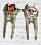 San Diego State Golf Divot Tool, New, 2X Magnetic Ball Markers, Free Key Chain. Fixed Price $15.55.