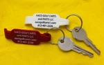 E-z-go Golf Cart Keys (2)W/*FREE*AACO Keychains* Fits Most Ezgo 1994UP. Fixed Price $10.95.