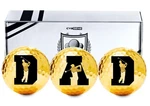 Cybgene Dad Gifts Balls Set Of 3 For Golfer 1.68", Golden - Initial. Fixed Price $29.99.