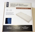 Classic Navy Blue Montlake Fadesafe Patio Bench Replacement Cushion Slip Cover. Fixed Price $18.50.