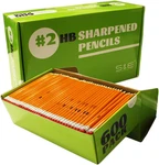 Woodcased #2 Pencils, Pre-sharpened, Yellow, With Erasers Hb Lead Bulk Box,. Fixed Price $49.94.