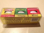 Exploding Golf Ball And 2 Other Trick Gag Triple Trouble Gift Pack Fun Humor. Fixed Price $15.99.