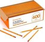 Shuttle Art Wood-cased #2 Hb Pencils, 600 Pack Sharpened Yellow With Era. Fixed Price $72.56.