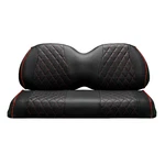 Evolution Passenger Diamond Golf Cart Seat Cover- Red Stitch, 6PC. Fixed Price $165.74.