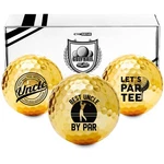 Cybgene Funny Uncle Gifts Golf Balls Set For Men Him, Perfect 1.68", Gold. Fixed Price $28.88.