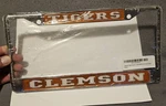 Clemson Tigers Chrome License Plate Frame Ncaa College Sports Brand New Sealed. Fixed Price $14.99.