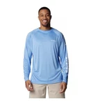 Columbia Pfg Omni-shade Sun Protection Ls Crew Neck T-shirt Blue Men's Large. Fixed Price $24.99.