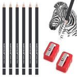 Martcolor 6PC Eraser Pencils And 2PC Sharpener, 1 Count (pack Of 8), White. Fixed Price $10.52.