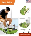 Toilet Golf Game-practice Mini Any Bathroom Great Time Dad.... Fixed Price $33.20.