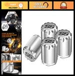 Golf Cart Wheel Center Caps - 4 Pack, Chrome Hub For Ezgo, Club Car, Yamaha. Fixed Price $43.99.