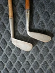Rare! Hickory Wood Shaft "jigger+mashie" Pro Golfers Assn P52 P81 Clubs H27. Fixed Price $99.98.