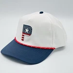 Puma Golf Pars & Stripes 5 Panel Snapback Hat Cap Red/white/blue Nwt. Fixed Price $17.99.