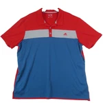 Adidas Advantage Golf Polo Shirt Mens Xl Red Gray Blue Short Sleeve Casual Sport. Fixed Price $9.43.