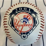 New York Yankees 2001 Facsimile Team Signed Souvenir Baseball. Fixed Price $19.99.