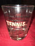 Vintage 1976 C.m. Paula Zilch Tennis Novelty 16OZ Rocks Whiskey Drink Pint Glass. Fixed Price $15.00.