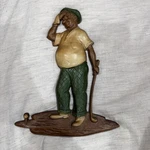Vintage 1967 Humorous Golfer Metal Cast Aluminum Wall Plaque Mancave Sexton Usa. Fixed Price $24.99.