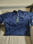 2026 Masters Augusta National Tech 1/4 Zip Navy Pullover Blue. Fixed Price $210.00.