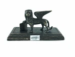 Venetian Lion San Marco Sculpture Statue In Aged Brass Press Base. Fixed Price $104.22.