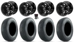 Lsi Yukon 10" Wheels Gloss Black 20" Terra Pro Tires E-z-go & Club Car. Fixed Price $604.16.