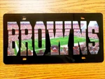 Nfl Cleveland Browns Stadium Inlaid Acrylic License Plate Fast Ship! AF5. Fixed Price $12.51.