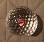 Orrefors Sweden Crystal Golf Ball Paper Weight. Fixed Price $34.99.