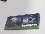 Dallas Cowboys Blue Two Tone Logo Teal Metal License Plate 6" X 12" New Nfl. Fixed Price $19.95.