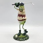 Frog Swinging Golf Club Resin Figurine - 5" Tall. Fixed Price $19.99.