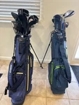 Titleist Stadry Stand Golf Bag Blue Nylon Two Complete Club Sets Included.. Fixed Price $950.00.