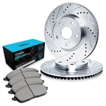 R1 Concepts Eline Series Drilled & Slotted Brake Kit W Ceramic Pads. Fixed Price $183.50.