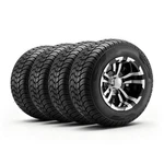 Uimoso Golf Cart Wheels & Tires Set Of 4 10" 205/50-10 Compatible With Club. Fixed Price $344.99.