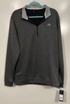 Adidas Elevated Men 1/4 Zip Golf Pullover ADVR0884 Dark Gray Sz Nwt. Fixed Price $29.00.