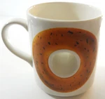 Papel Official Coffee Bagel Mug International Hole Middle. Fixed Price $26.99.