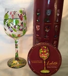 Lolita Love My "wine Tasting" Grapes, Vine,wine Bottle, Hand Painted 15 Oz. Fixed Price $13.99.