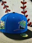 Tampa Bay Rays Hat Club 20TH Patch Fitted 7 3/8 Cooperstown Uv Grail Rare Ds. Fixed Price $99.99.